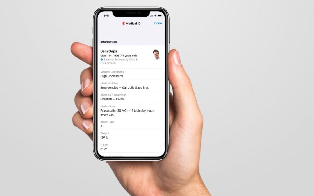 Vous avez un iPhone ? Prenez une minute pour configurer la fiche médicale